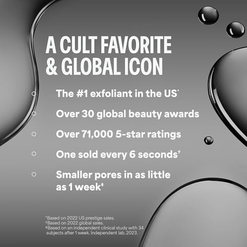 Paula's Choice SKIN PERFECTING 2% BHA Liquid Exfoliant with Salicylic Acid, Facial Polish for Enlarged Pores, Wrinkles & Fine Lines, Suitable for Blackhead-Prone Skin, Fragrance-Free