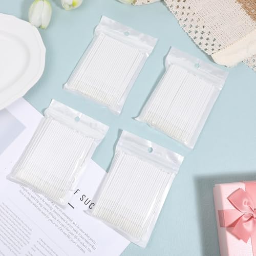 400 Pack Disposable Micro Applicators for Eyelash Extensions & Makeup