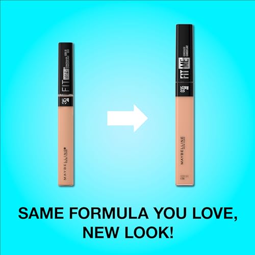 Maybelline New York Fit Me Liquid Concealer Makeup, Natural Coverage, Lightweight, Conceals, Covers Oil-Free, Caramel, 1 Count (Packaging May Vary)