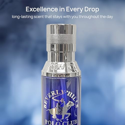 Beverly Hills Polo Club Blue Body Spray for Men, 6oz