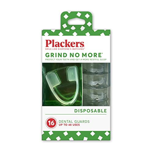 Plackers Grind No More Night Guard 16 Count Disposable Bruxism Protectors