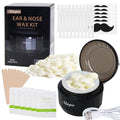 Nose Wax Kit,Unise Waxing Kit for Eyebrow Nose Mustache Hair Removal-Mini Warmer with Wax Beads, Applicators - Safe & Effective at Home Facial Hair Removal Wax Machine.£¨Black)