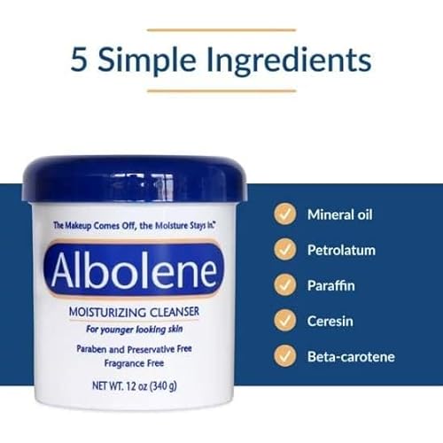 Albolene Moisturizing Cleanser Fragrance Free 12 oz (Pack of 3)