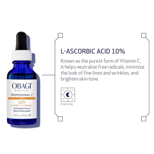 Obagi Medical Professional-C Vitamin C Serum ? Helps Brighten Skin Tone and Minimize the Appearance of Fine Lines & Wrinkles ? Safe for Sensitive Skin