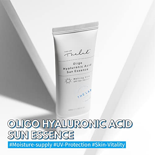 Blanc Doux Oligo Hyaluronic Acid UVA UVB Sun Essence Airy Touch 1.35 Oz SPF 50+ PA++++ Reef-Safe Makeup Base Sunscreen No Greasiness Stickiness Whitecast Sunblock Vegan Sensitive Dry Acne-Prone Skin