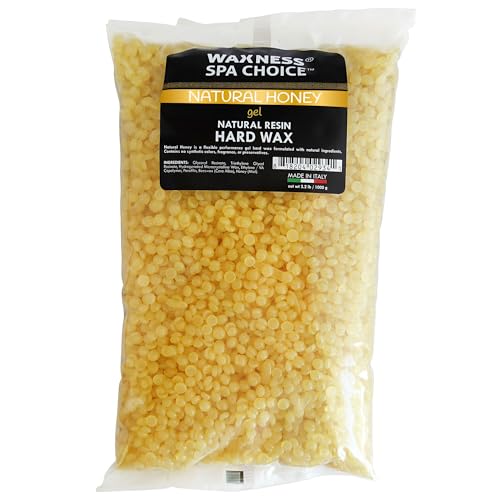 Waxness Spa Choice Natural Honey Gel Hard Wax Beads 2.2 lb / 1 kg