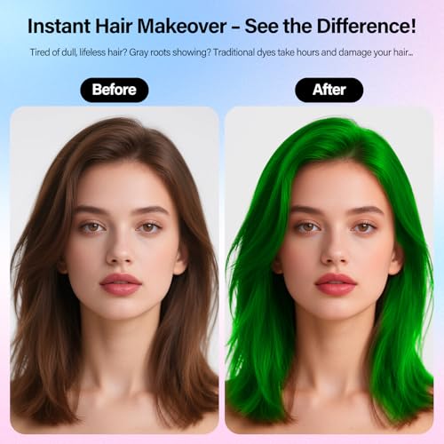 Green Hair Spray Temporary Dye Washable 120ML
