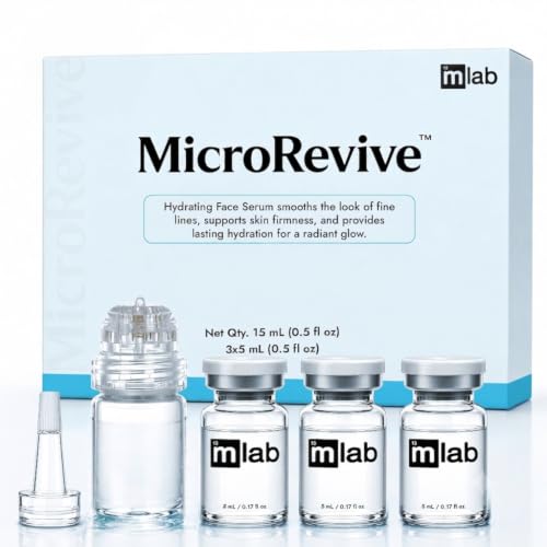 Titanium Microneedling Stamp Kit with Hyaluronic Acid Serum