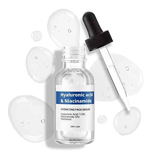 Hyaluronic Acid & Niacinamide Serum ? Deep Hydration & Brightening for Face ? Anti-Aging, Wrinkle Reduction, Pore Minimizer & Skin Barrier Repair ? Lightweight & Fast Absorbing ? 1 fl oz