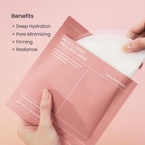 BIODANCE Clear Glow Mask Duo: Bio Collagen & Sea Kelp Real Deep Mask, Gel Face Mask Set for Glass Skin, Pluming, Calming, Korean Skincare Set, Korean Skin Care, Facial Mask Set