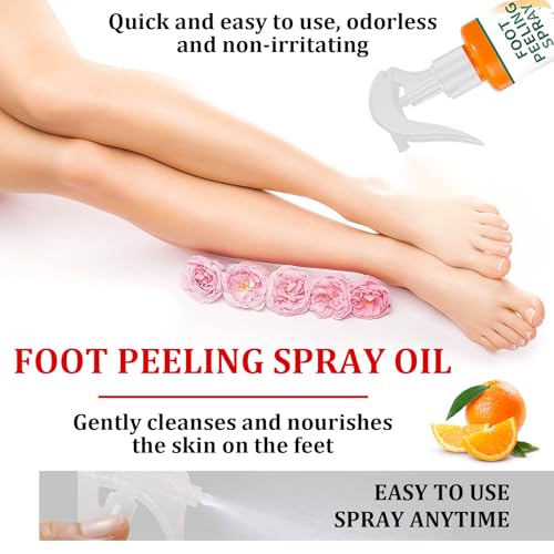 Orange Oil Exfoliating Foot Peeling Spray - Dead Skin & Callus Remover