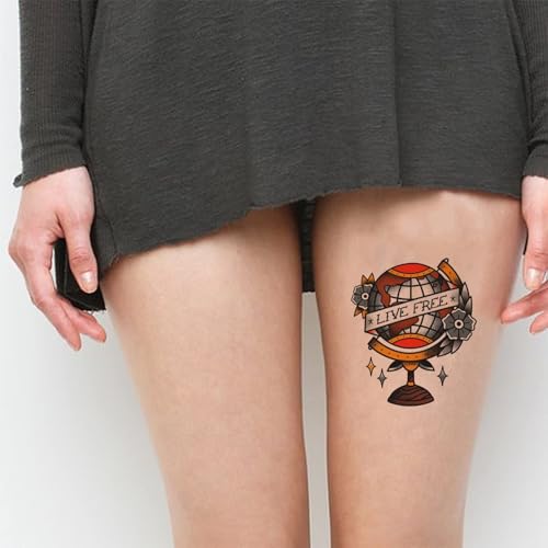 Vintage Sailor Jerry Temporary Tattoos - 2 Sheets, 16 Designs
