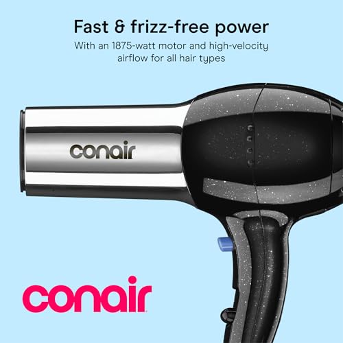 Conair 1875W Ionic Hair Dryer with Concentrator Attachment