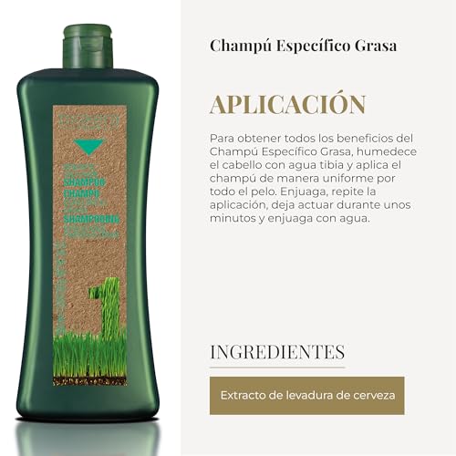 Salerm Cosmetics Biokera Natura Shampoo Specific Grease ? 1000 ml