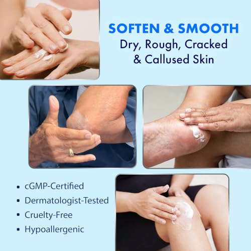 Ebanel 40% Urea Cream & Callus Remover Gel Bundle for Dry Skin & Heel Care