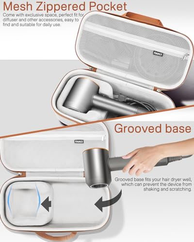 Dyson Hair Dryer Hard Case Storage Bag - Shockproof Travel