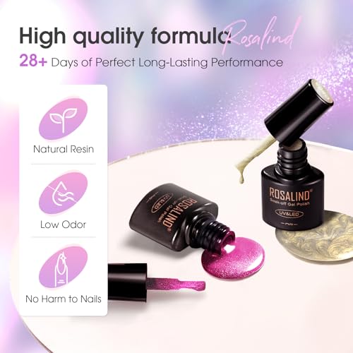 ROSALIND Magnetic Cat Eye Gel Polish 8-Color Set