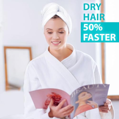 Bondi Microfiber Hair Towel XL – Dries Hair 50% Faster