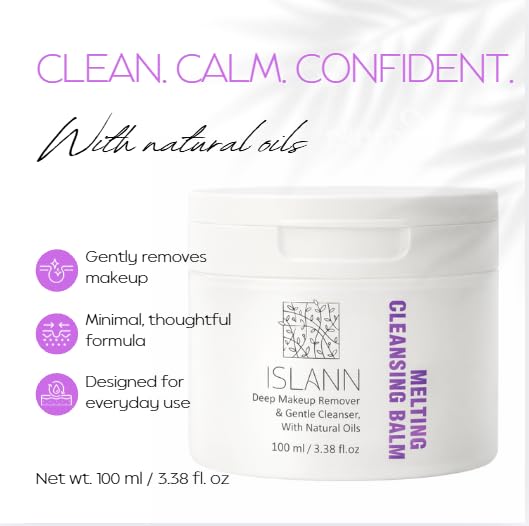ISLANN Melting Cleansing Balm 3.38oz - Oil Cleanser & Makeup Remover