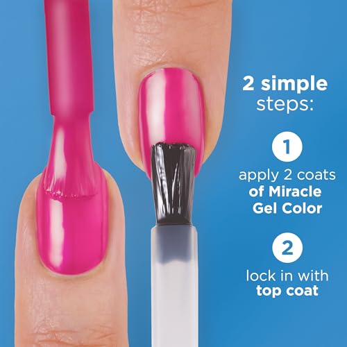 Sally Hansen Miracle Gel Nail Polish - 350 Work Hard, Play Pink (Bright Pink)