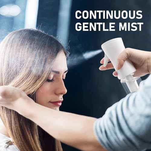 ELEMSY Spray Bottle For Hair (2 Pack 6.8 OZ) Continuous Mister Empty Spray Bottles, Ultra Fine Mist Water Sprayer for Hairstyling, Cleaning, Plants, Pets, Barbers, Salons, Essential Oil Scents