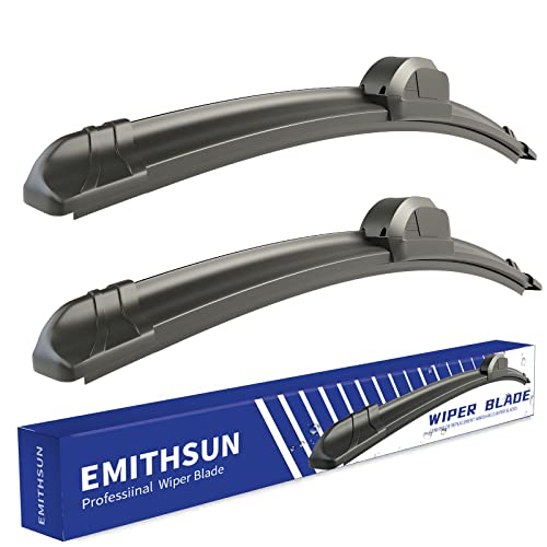 EMITHSUN OEM QUALITY 28" + 14" Premium All-Seasons Stable And Quiet Windshield Wiper Blades(Set of 2)