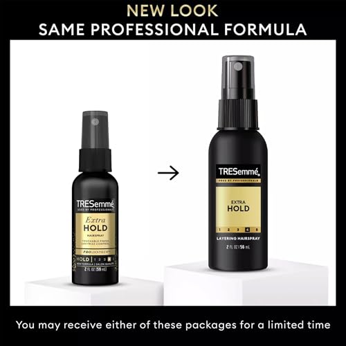 TRESemm? Travel Hairspray, Extra Hold, Non-Aerosol 24-Pack ? Hair Styling Products for Layering, Frizz Control, Anti-Humidity Protection, 2 Oz Ea