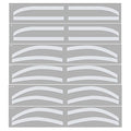 6 Pairs Eyebrow Tattoo Stickers, Microblading Stencil Template Guide