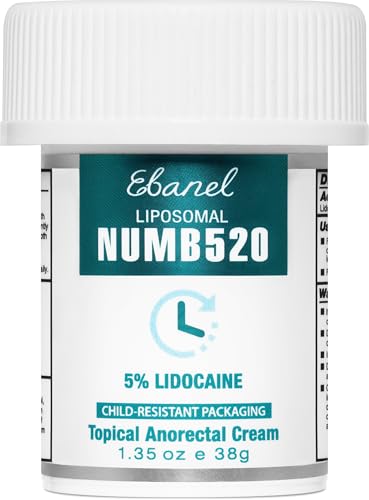 Ebanel 5% Lidocaine Numbing Cream for Pain Relief & Hemorrhoids