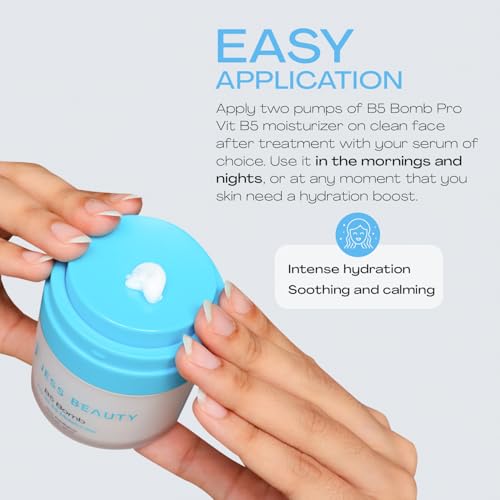 JESS BEAUTY | B5 Bomb Pro Vit B5 Face Moisturizer | Panthenol Cream Skin Care | Vegan Face Cream Skincare Hydration 50 ml