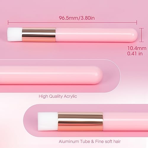 Pink Eyelash Brush Set - 2PCS Eyelash & Makeup Cleaning Brushes