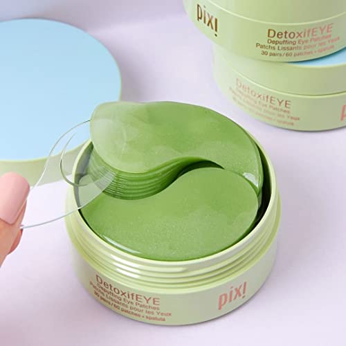 Pixi DetoxifEYE Hydrogel Eye Patches - Depuffing & Hydrating, 60ct