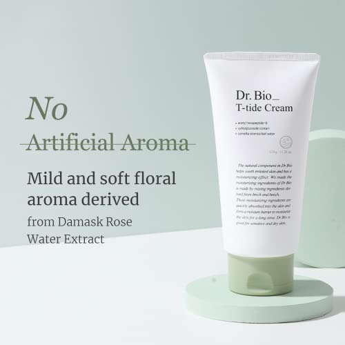 T-tide Cream, Long-Lasting Hydration for 100 Hours, Relief from Dry, Itchy Skin with Shea Butter, Probiotics & Cica, Vegan & Organic, Fragrance-Free, Korean Skincare, hypoallergenic