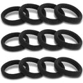 Black Hair Ties for Women & Girls - 120 Pack Elastic Ponytail Holders