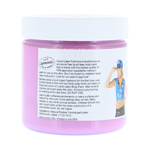 Fluorescent Violet UV Reactive Body Paint - 4 oz Liquid Latex