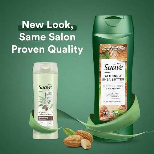 Suave Shampoo and Conditioner Set, Almond & Shea Butter - Moisturizing Shampoo & Conditioner, Dry Hair Treatment, Scented, 12.6 Oz Ea (2 Piece Set)