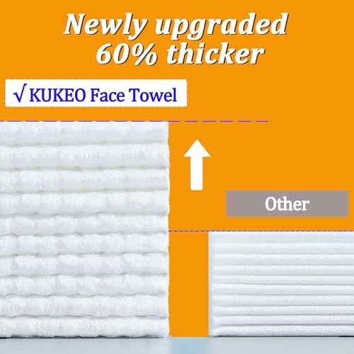 Face Towels Disposable,100 Count Ultra Thick face towels, Facial Wash Cloth for Sensitive Skin, Lint- free Facial Tissue, Skincare and Makeup Remover