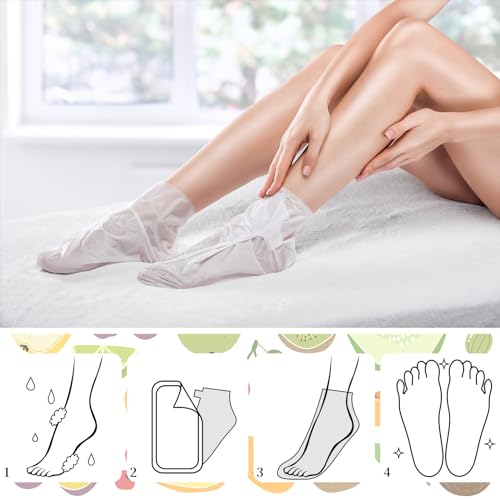 24-Piece Hydrating Foot Mask Set with Shea Butter & Aloe