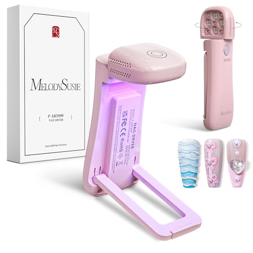 MelodySusie Cordless UV LED Nail Lamp with Foldable Stand