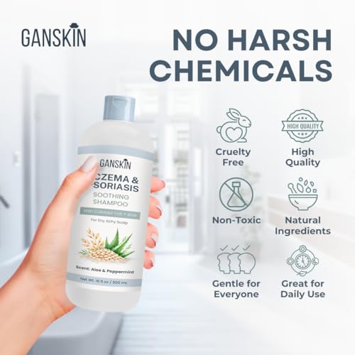 Eczema Shampoo for Dry, Itchy Scalp – Natural Relief for Psoriasis & Dandruff