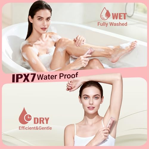 2-in-1 Electric Bikini Trimmer for Women - Waterproof Hair Removal Razor
