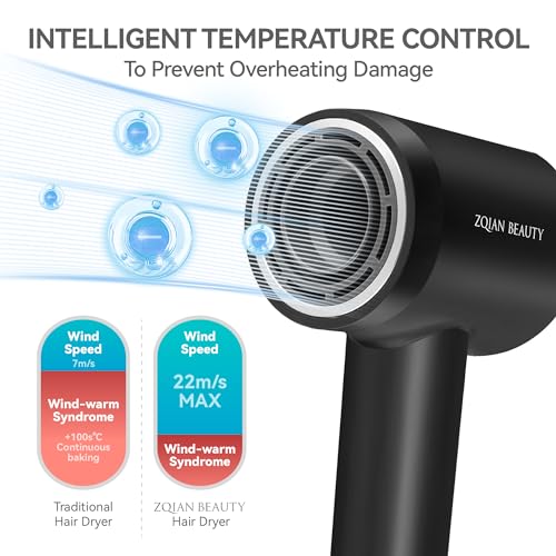 Professional Ionic Hair Dryer with 200M Negative Ions