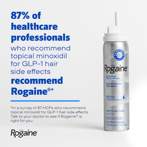 Men's Rogaine 5% Minoxidil Hair Regrowth Foam - Unscented, 3x2.11 oz