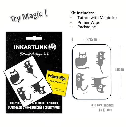 Semi-Permanent Cat Tattoos | Realistic Waterproof Design