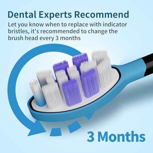 Electric Toothbrush Replacement Heads, 8 Pack Adults Kids 7+ Sonicare Toothbrush Replacement Brush Heads Sensitive Replacement Heads C2 C3 G2 G3 A3, Black