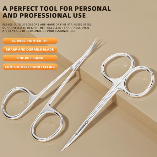 Precise Curved Cuticle Scissors for Facial Hair & Eyebrows