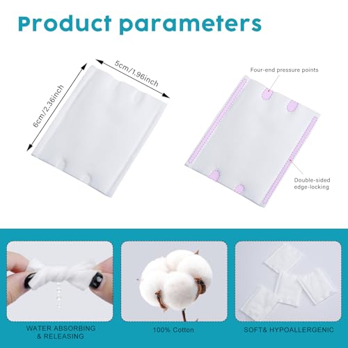 Cotton Pads 200pcs - Hypoallergenic, Lint-Free, Makeup Remover