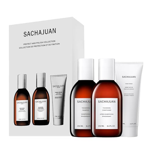 SACHAJUAN Thickening Shampoo, Conditioner & Finish Cream Set