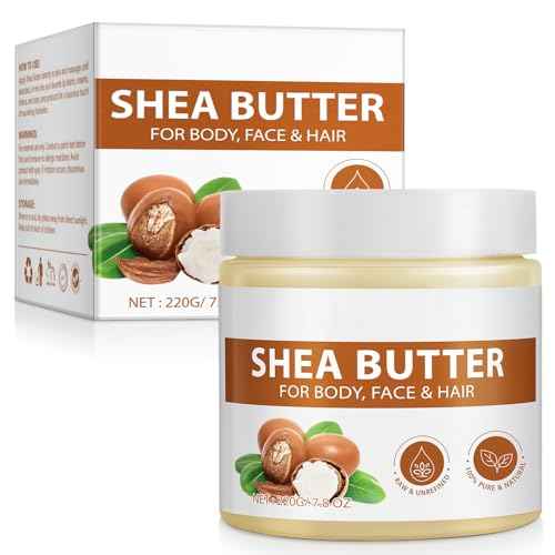 Shea Butter Raw 100% Pure for Hair and Body, Unrefined to Make Lotion for Extremely Dry Skin, DIY Lip Balm, Body Butter and Shea Butter Soap, Natural Moisturizer