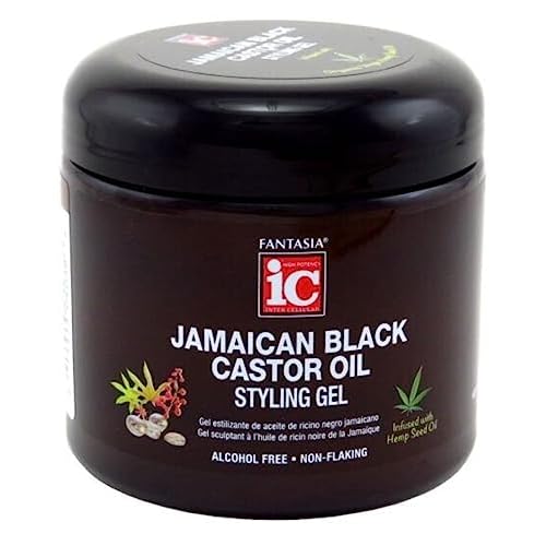 Fantasia Jamaican Black Castor Oil Styling Gel, 16 Ounce Jar